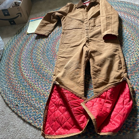 Walls Blizzard Pruf USA  Tan Insulated Apparel coveralls. Sz 42-44 - Picture 6 of 16